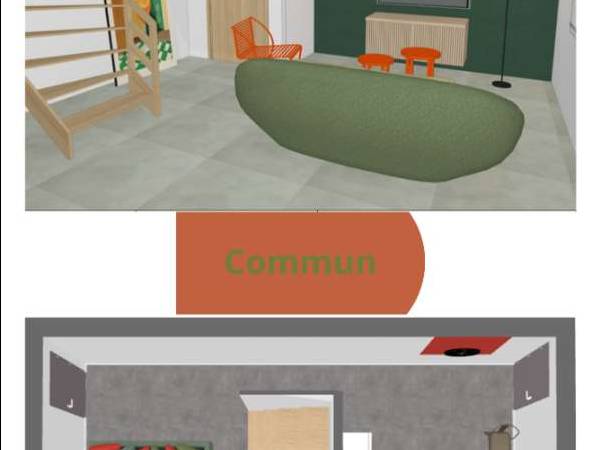 Chambre pour étudiant / Maison 8 pièces de 120 m², Charleroi, Rue Brigade Piron / Photo 2