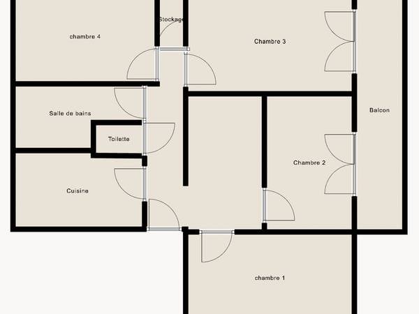 Colocation / Appartement 4 pièces de 67 m², Paris, Boulevard Serurier / Photo 5