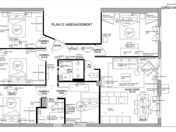 Colocation / Appartement 6 pièces de 103 m², Villeurbanne, Rue Octavie / Photo 9