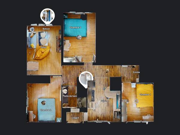 Colocation / Appartement 4 pièces de 68 m², Grenoble, Rue Dupleix / Photo 20