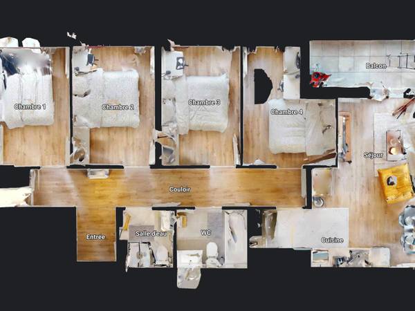 Colocation / Appartement 5 pièces de 81 m², Saint-Denis, Rue de la Procession / Photo 22
