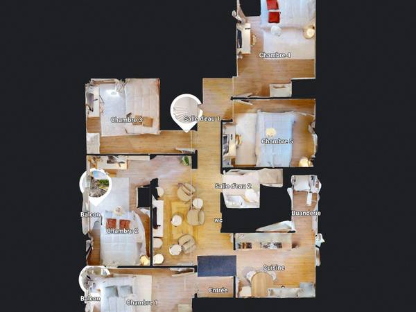 Colocation / Appartement 6 pièces de 84 m², Rennes, Carré de Saxe / Photo 23