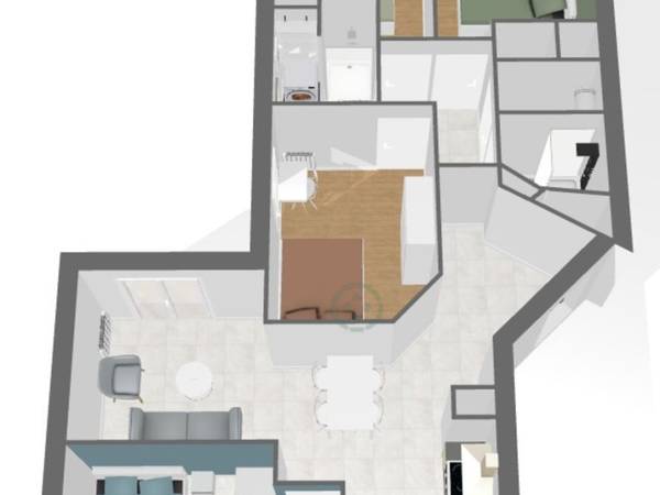 Colocation / Appartement 5 pièces de 74 m², Rennes, Rue Charles de Kergariou / Photo 2