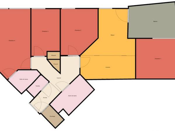 Colocation / Appartement 5 pièces de 87 m², Bordeaux, Rue de la Garonne / Photo 8