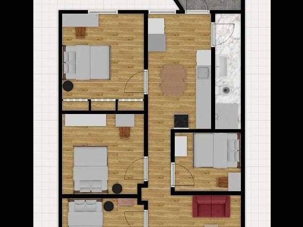 Coliving / Appartement 6 pièces de 70 m², Montréal, Rue Boyer / Photo 10