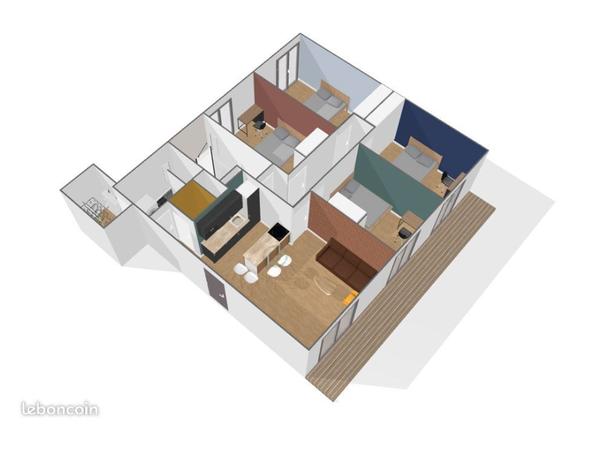 Colocation / Appartement 5 pièces de 80 m², Blagnac, Rue Honoré de Balzac / Photo 2