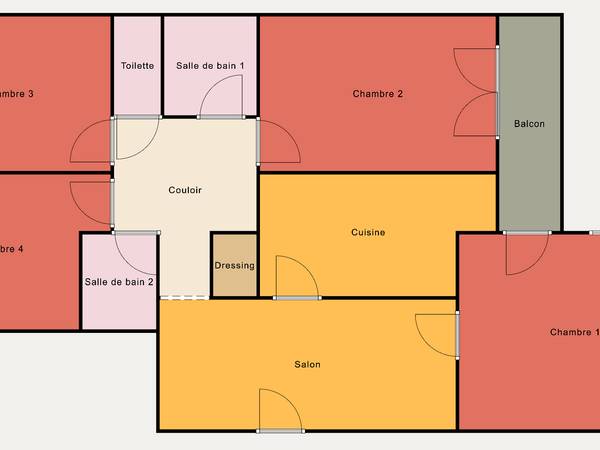 Colocation / Appartement 4 pièces de 93 m², Paris, Rue Blomet / Photo 5