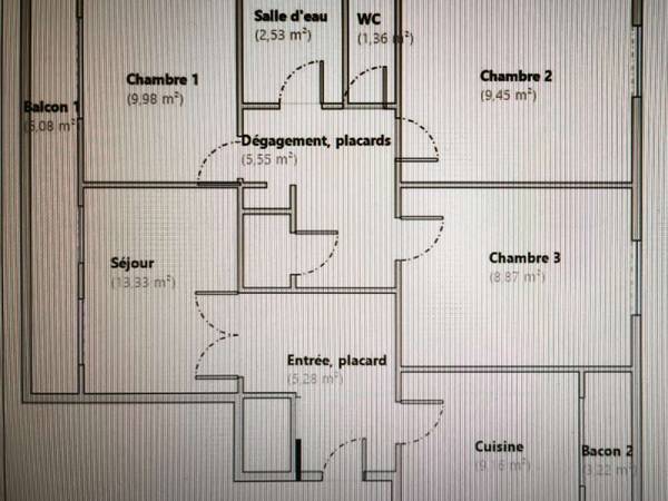 Colocation / Appartement 4 pièces de 65 m², Saint-Martin-d'Hères, Rue Jean Moulin / Photo 6