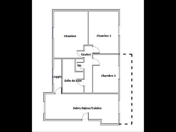 Flatsharing / 4-bedroom flat · 69 m², Montpellier, Rue Monge / Photo 2