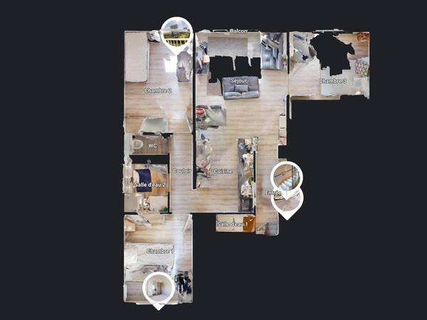 Colocation / Appartement 5 pièces de 76 m², Tours, Square Mantegna / Photo 21