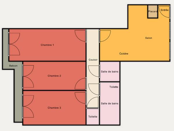 Flatsharing / 4-bedroom flat · 82 m², Montreuil, Rue de Paris / Photo 4