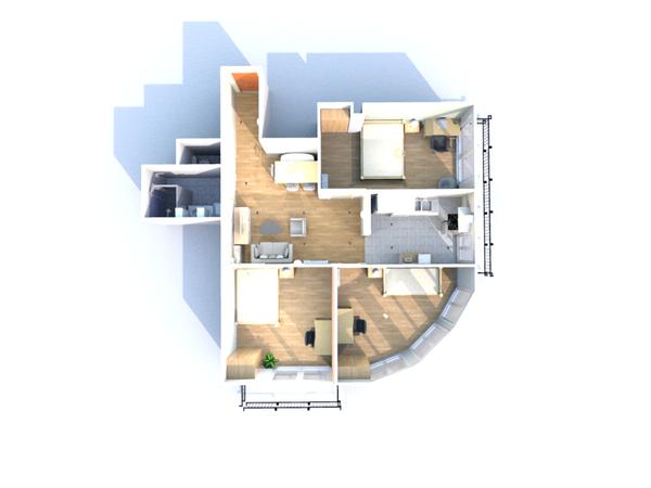 Colocation / Appartement 4 pièces de 70 m², Nice, Rue Trachel / Photo 2