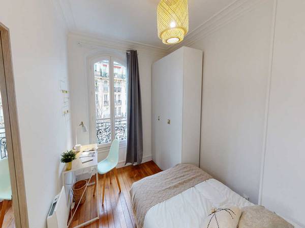 Colocation / Appartement 6 pièces de 100 m², Paris, Rue des Cloys / Photo 2