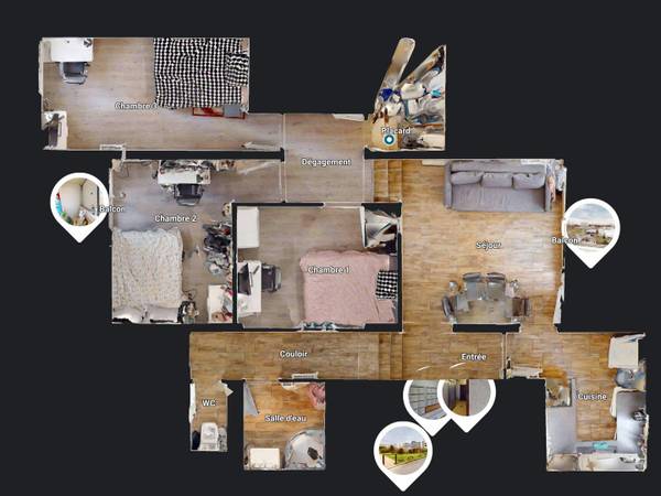 Colocation / Appartement 5 pièces de 76 m², Toulouse, Passage Paul Gauguin / Photo 22