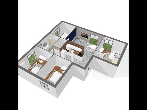 Colocation / Appartement 5 pièces de 90 m², Valence, Avenue Georges Clemenceau / Photo 3