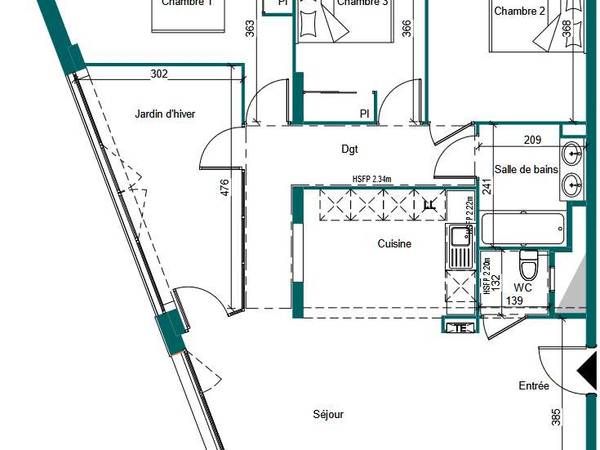 Colocation / Appartement 4 pièces de 95 m², Grenoble, Rue Gustave Flaubert / Photo 2
