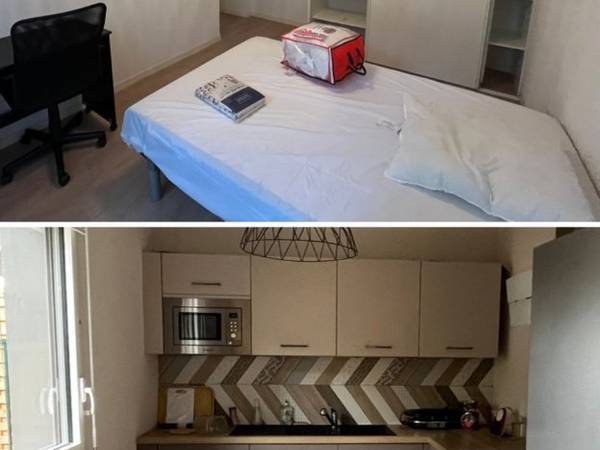 Colocation / Appartement 3 pièces de 65 m², Bordeaux, Rue Robert Caumont / Photo 2